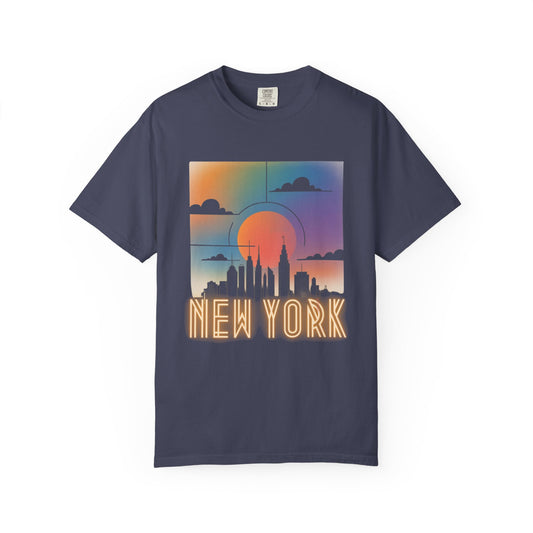 New York Skyline Sunset Tee