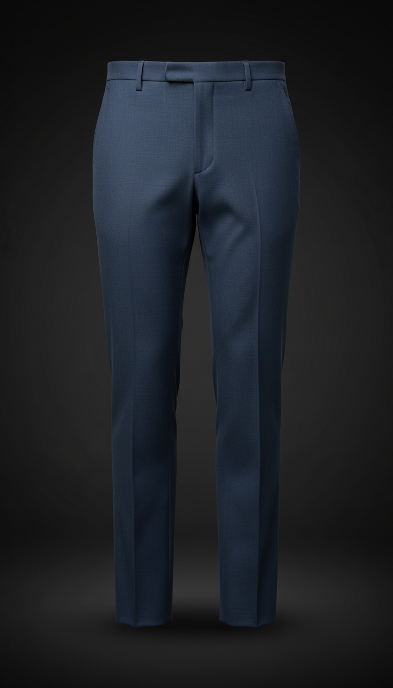 Steel Blue Tailored Trousers