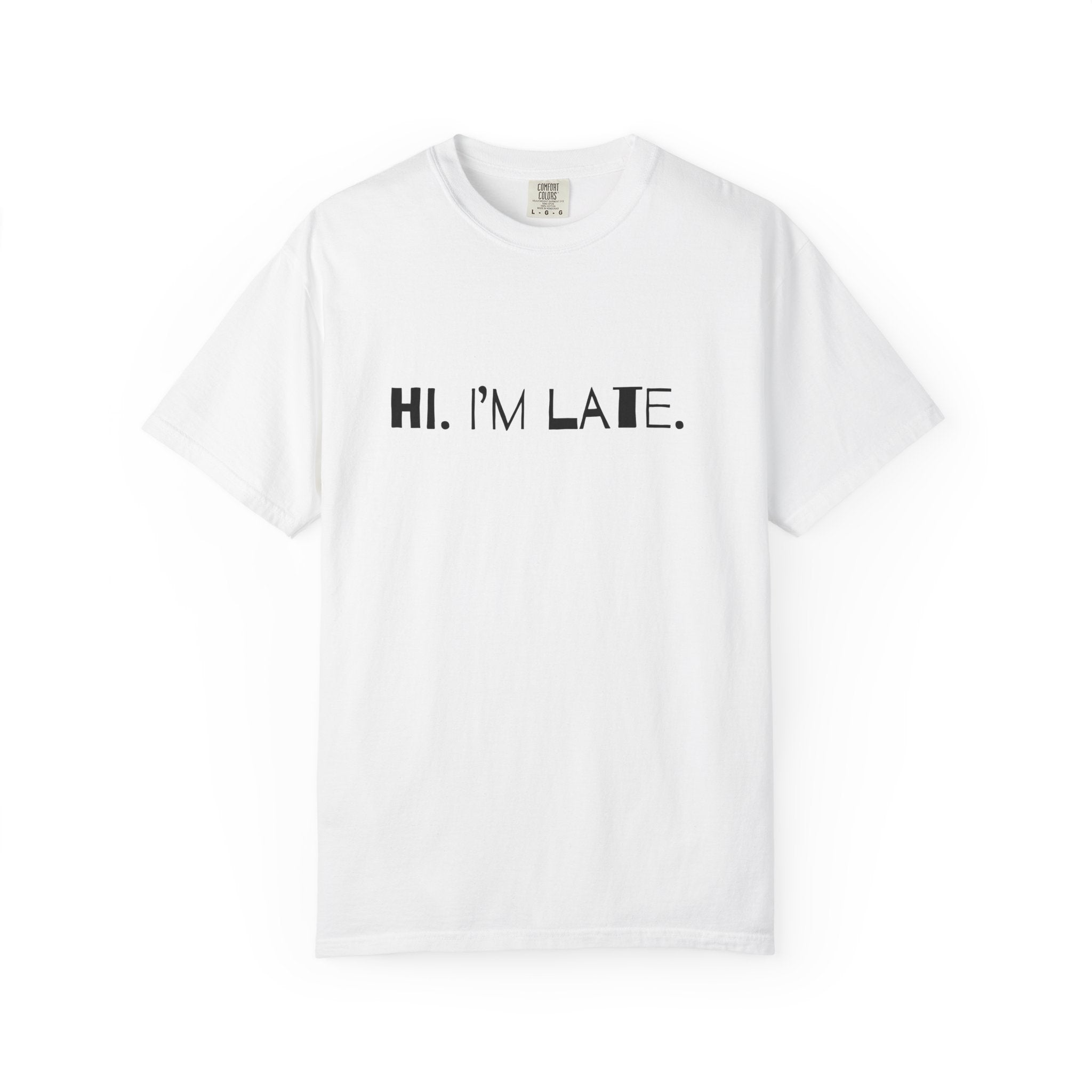 Hi. I’m late. Tee