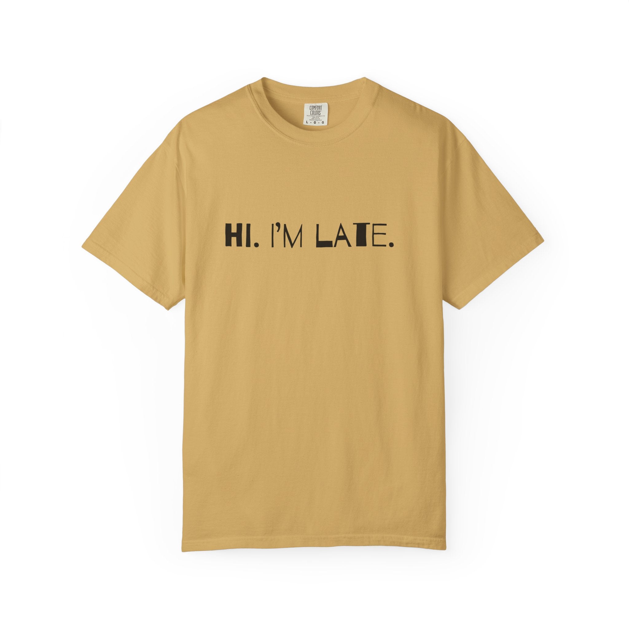 Hi. I’m late. Tee