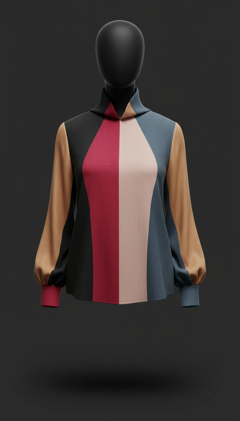 Camel Structured Modern Blouse